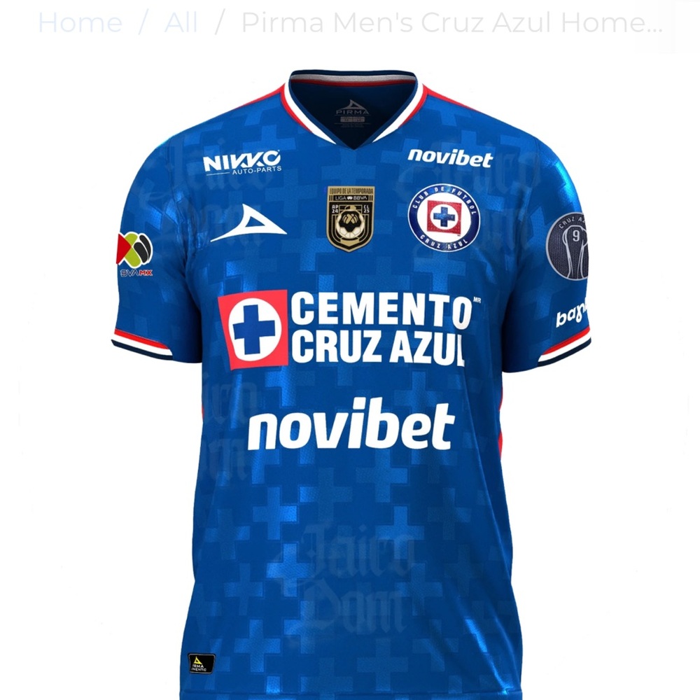 Men's Blue Soccer Jersey